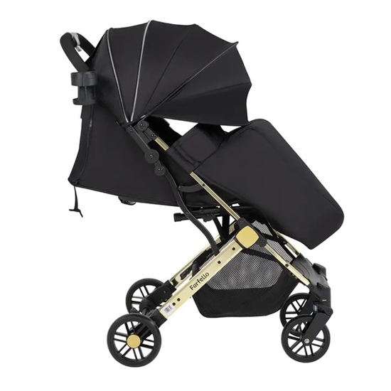 Коляска прогулочная Farfello Comfy Go Chrome Chrome Golden Black - 5